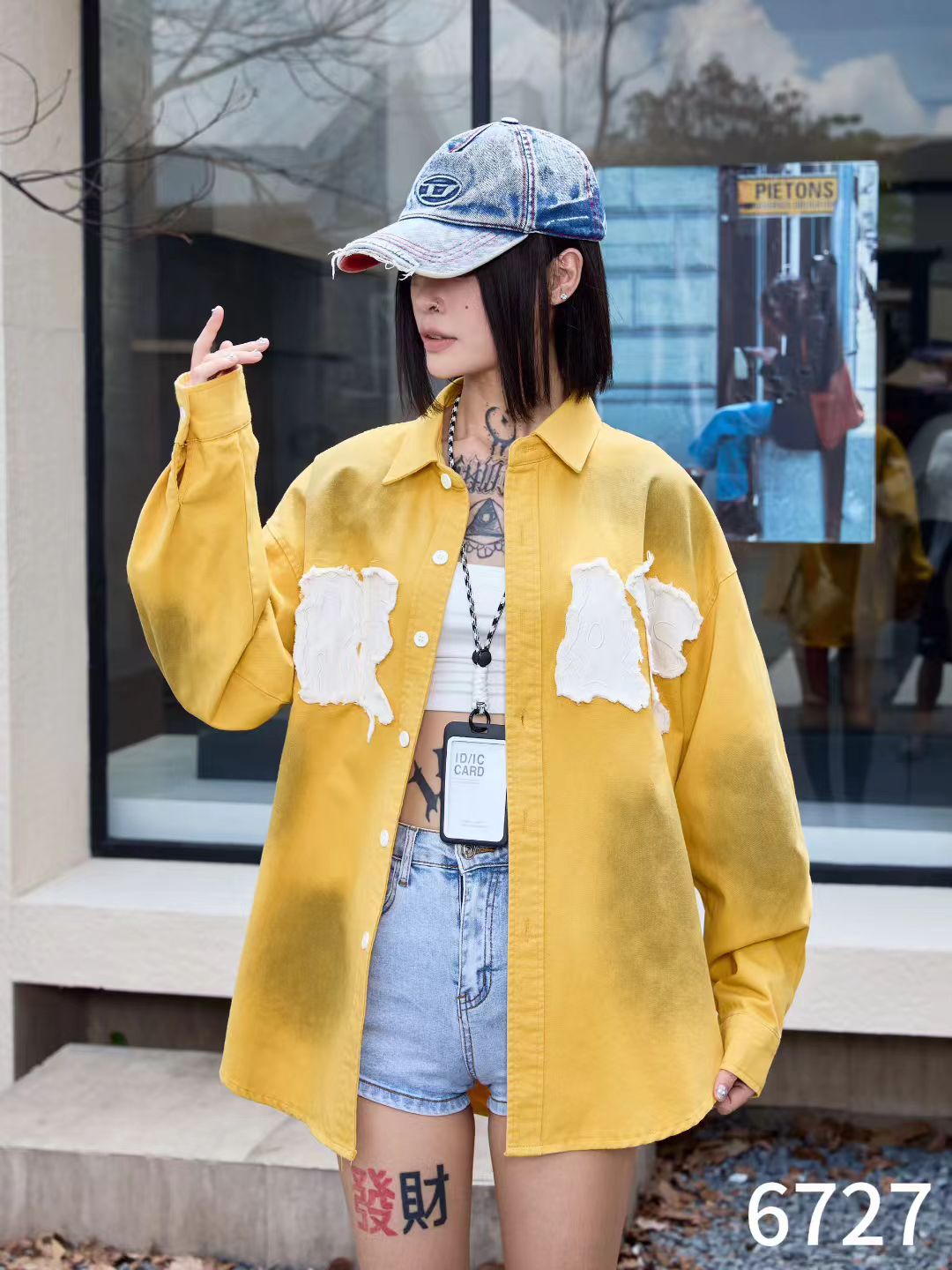 美式复古休闲百搭长袖衬衫宽松衬衣男士春秋季痞帅高街时尚上衣