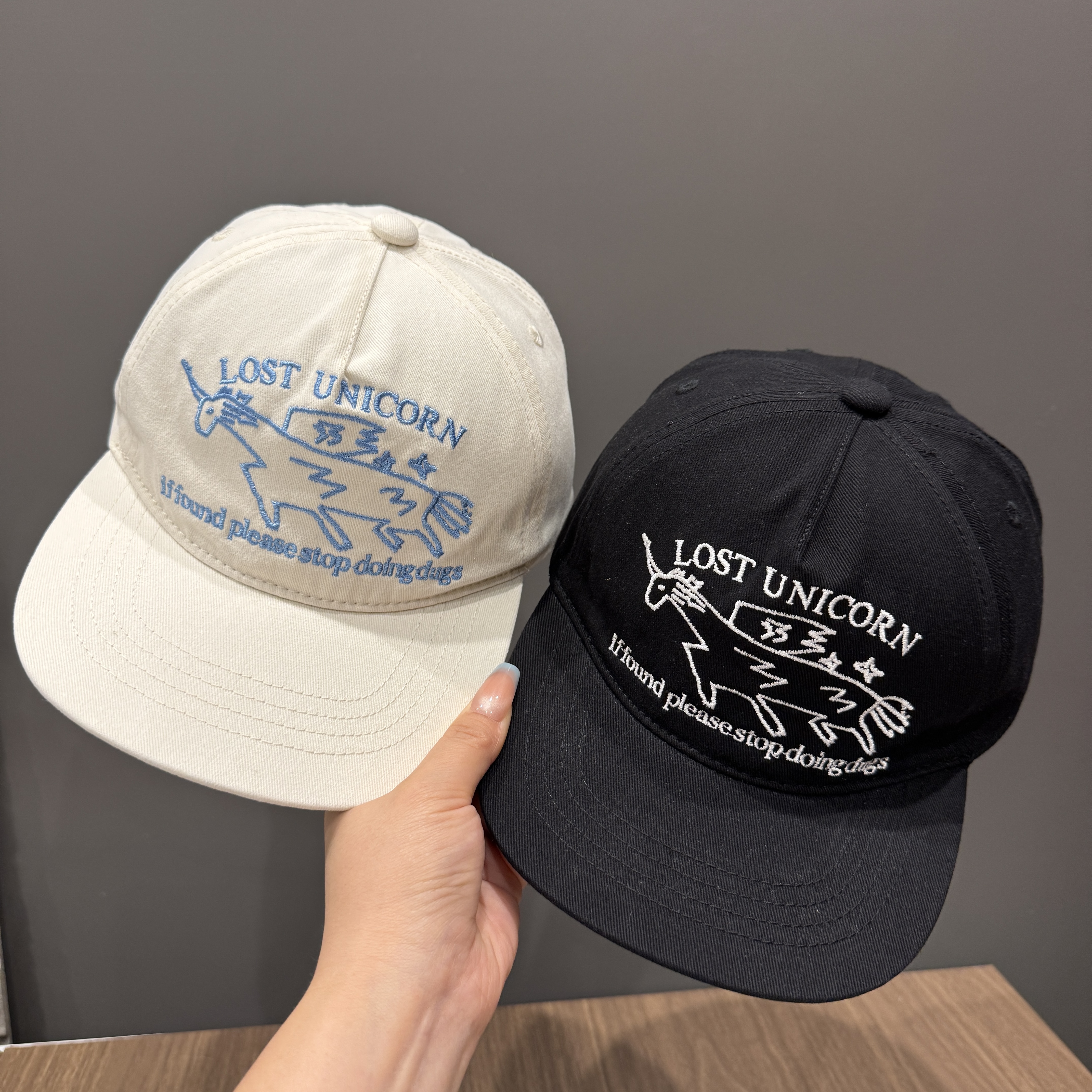 MIDIXIN/米迪昕亲子款独角兽棒球帽儿童春秋季韩版刺绣平檐鸭舌帽