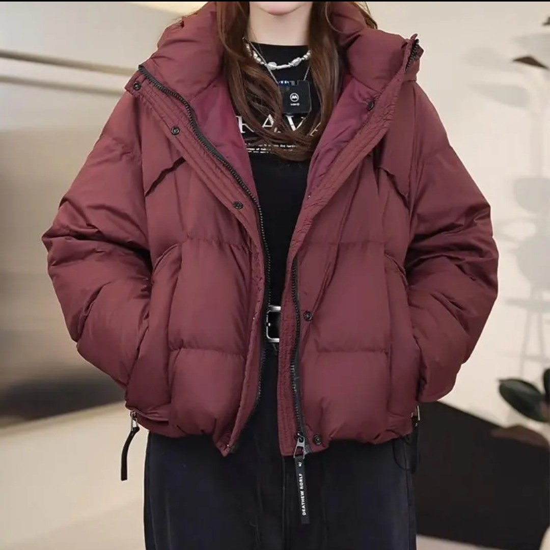 包包款 连帽防水厚款白鸭绒冬季女士女装休闲潮流网红加厚百搭