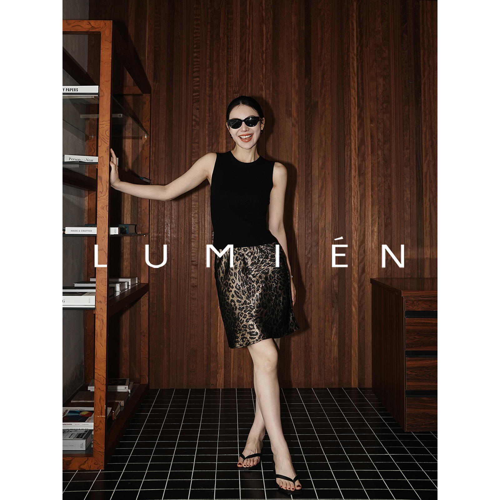 【LUMIEN】“野蛮生长”时髦豹纹半裙LX5FQQ135