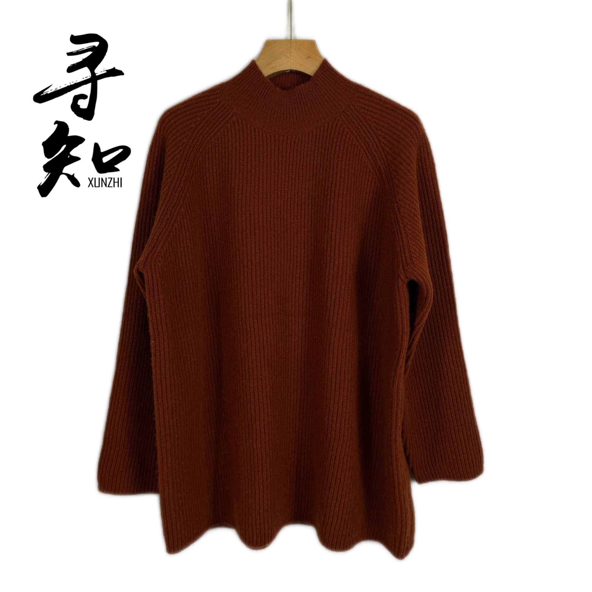 寻知·朱总原创设计XZS373Q舒行织间毛衣