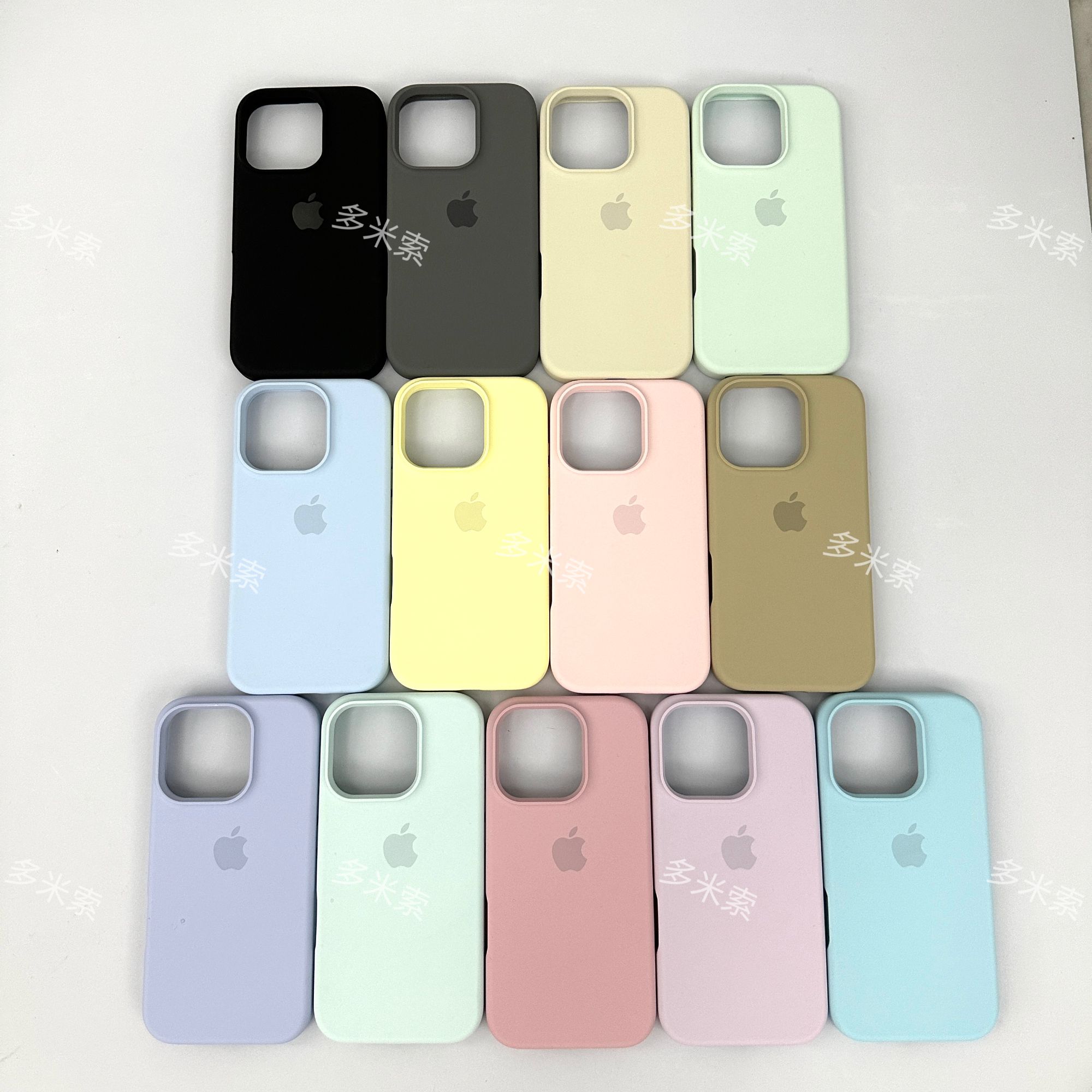 多米索大孔磁吸iPhone17/16promax硅胶手机壳加厚防摔全绒布磁吸