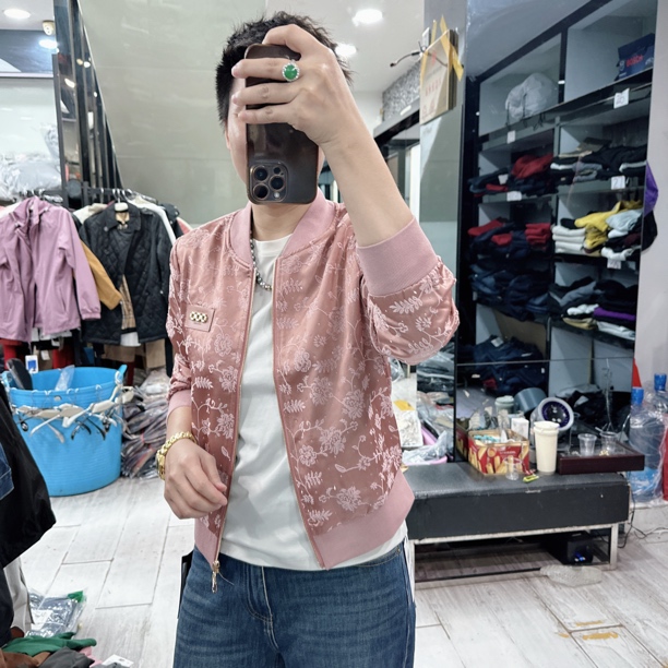 韩货高级烫钻时尚百搭豆沙粉外套8808品