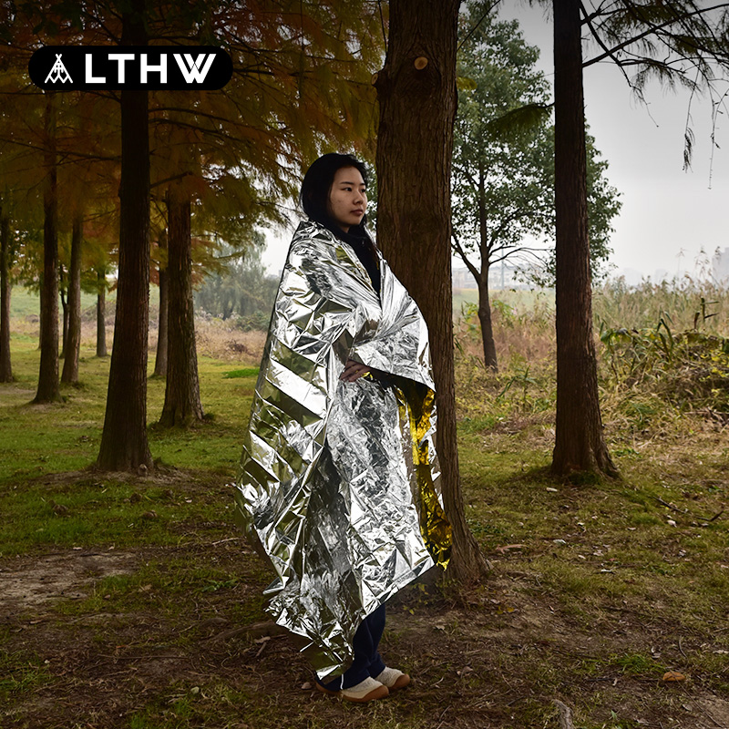 LTHW旅腾户外应急保温毯野外急救毯反光毯加厚防寒登山保暖救生毯