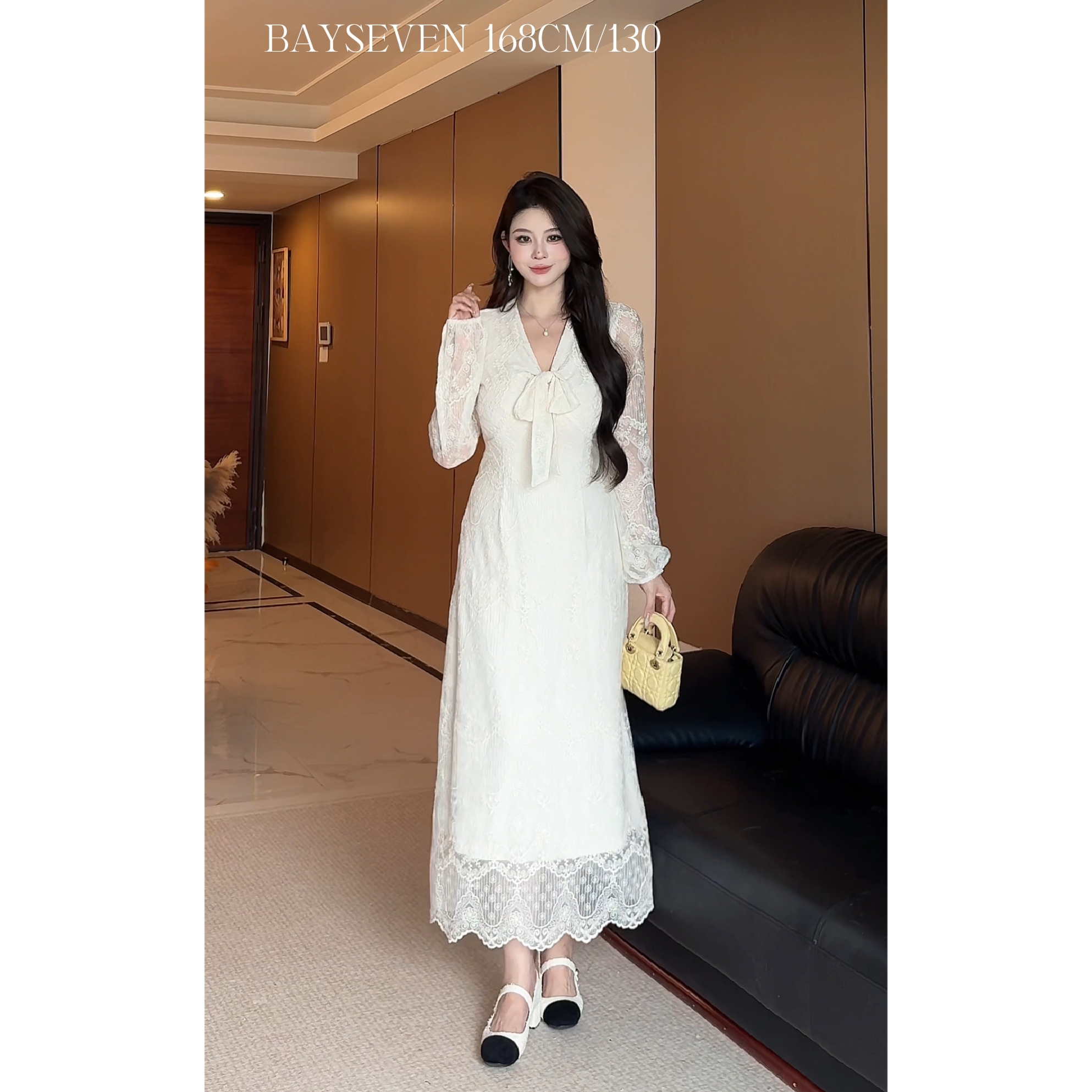 白77-大码女装法式加绒打底蕾丝连衣裙温柔风气质绝美仙女裙13705