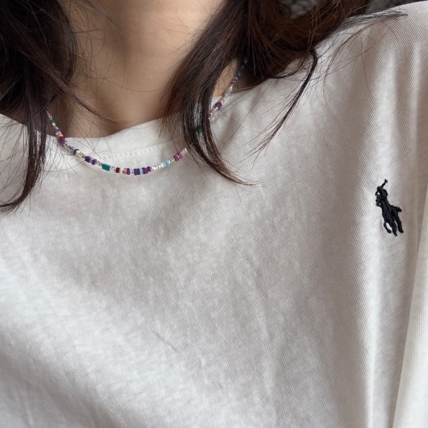 链子925银 阿腾莎银饰 欣欣 原创手工彩色设计感甜美项链