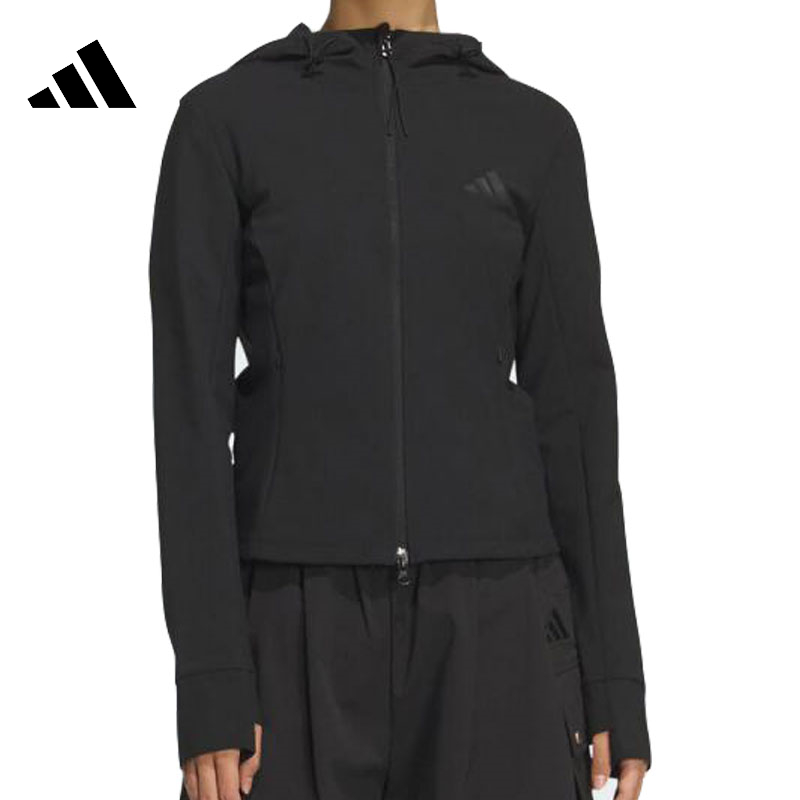 adidas阿迪达斯女子WS SOFT SHELL J针织连帽外套KF2671