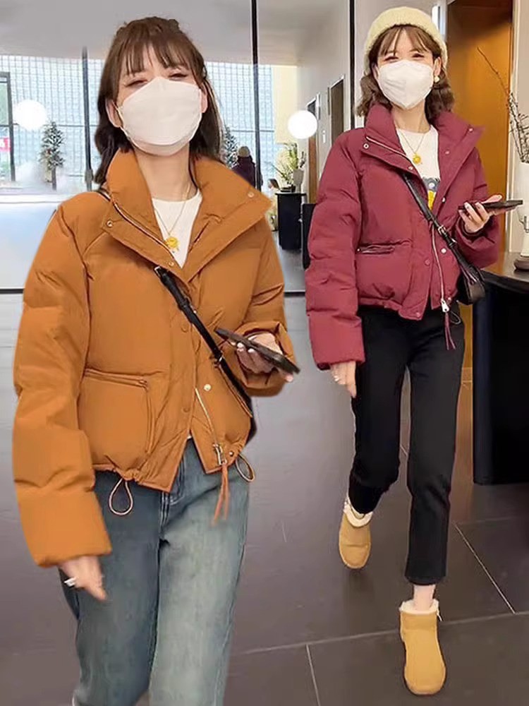 短款轻薄羽绒服女冬季新款2023年爆款流行超好看小个子面包服外套