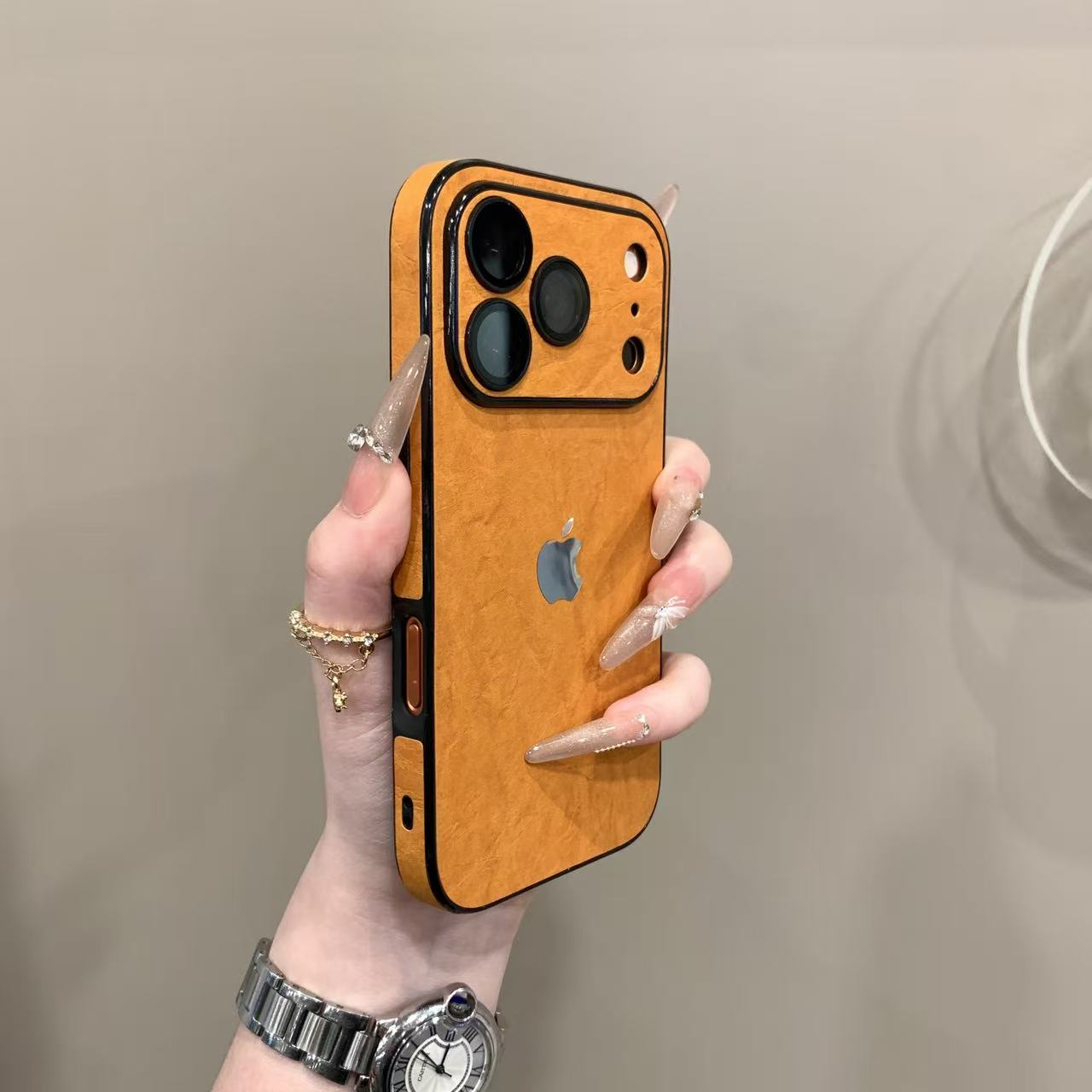 秒变17褶皱皮纹全包镜头适用iPhone16手机壳15pro个性14/13防摔