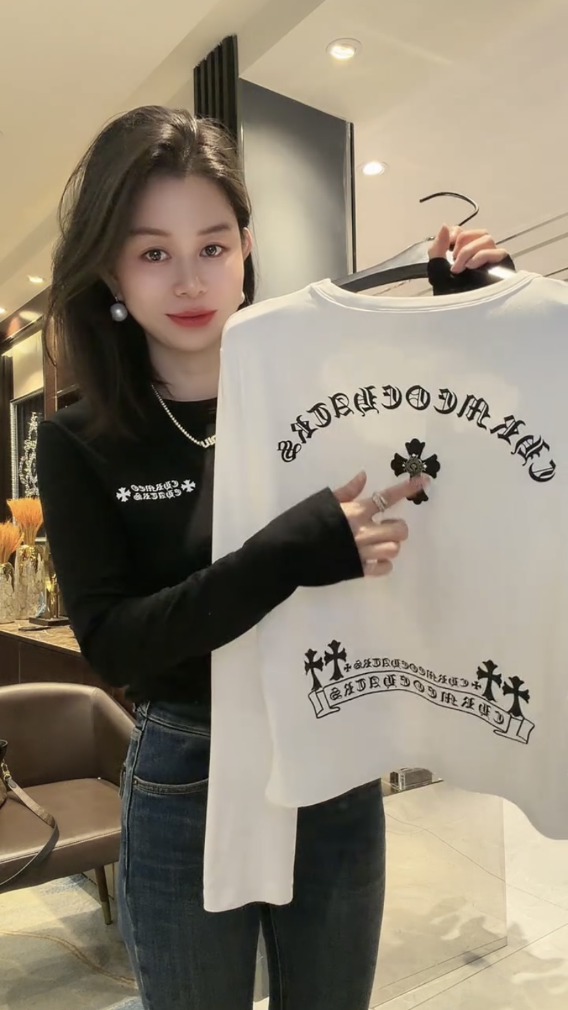 美式复古字母长袖T恤女宽松显瘦百搭上衣小众设计感卫衣潮