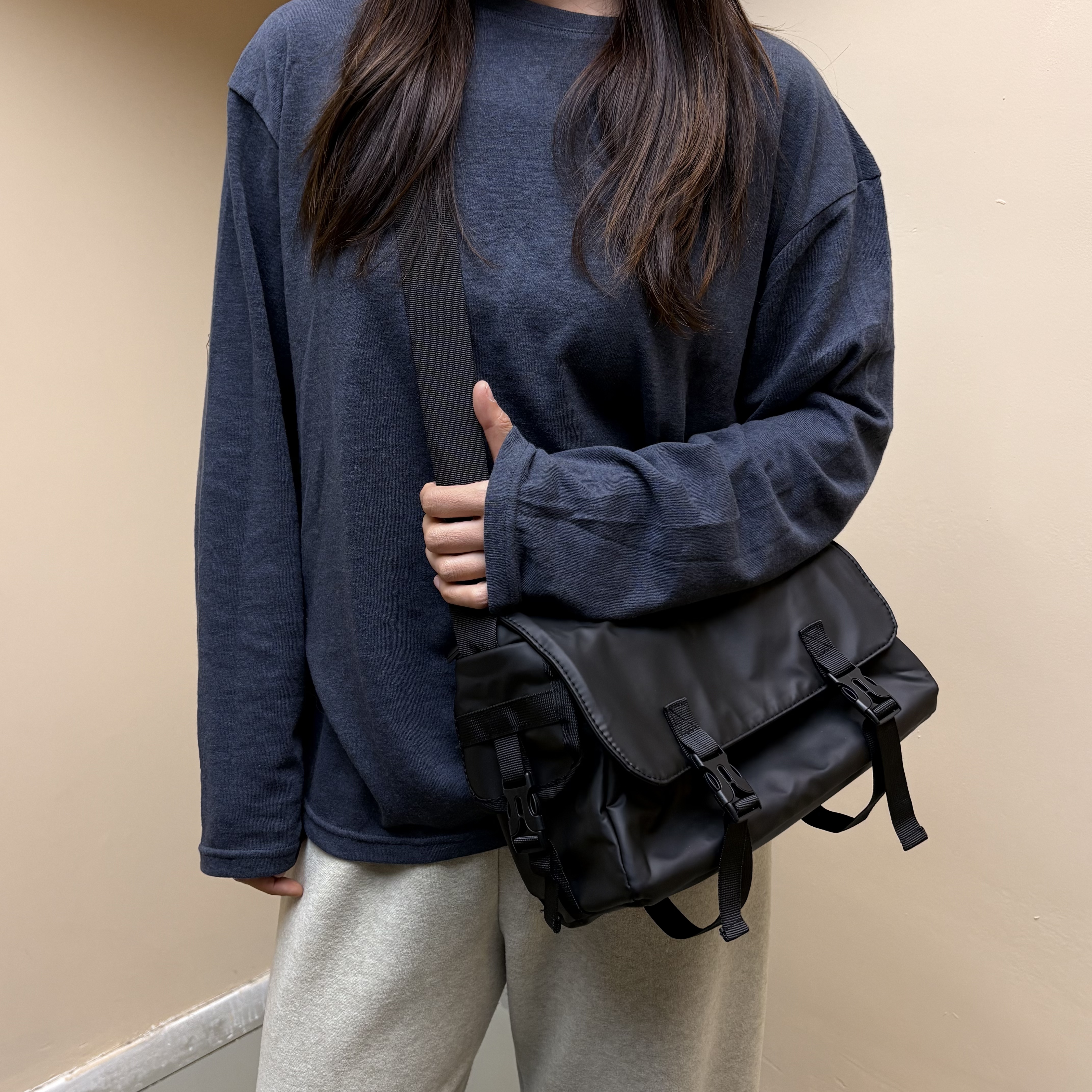 【米谷米谷】时髦好物ins潮流简约多功能休闲防水百搭单肩包斜跨包