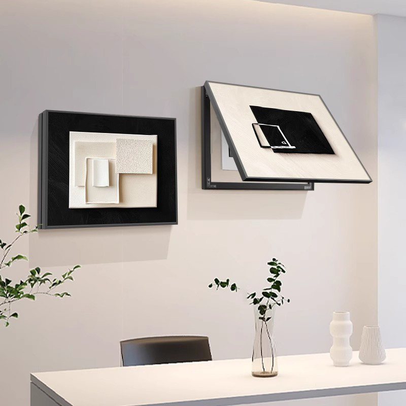 现代简约电表箱装饰画抽象遮挡电源箱配电箱电闸开关免打孔挂画