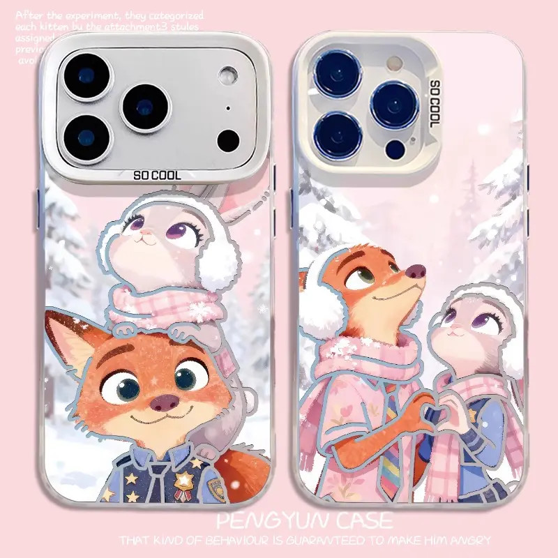 雪天冬季适用苹果17promax手机壳新款华为可爱OPPO卡通小米15vivo