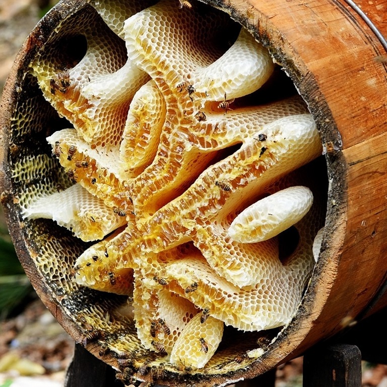 【送木勺1个】沂蒙山野山花压榨土蜂蜜原蜜 环保玻璃瓶装