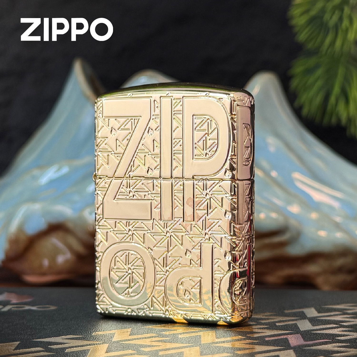 ZIPPO打火机 盔甲镀金荣耀典藏 防风煤油打火机送男友【N001】DYJ1