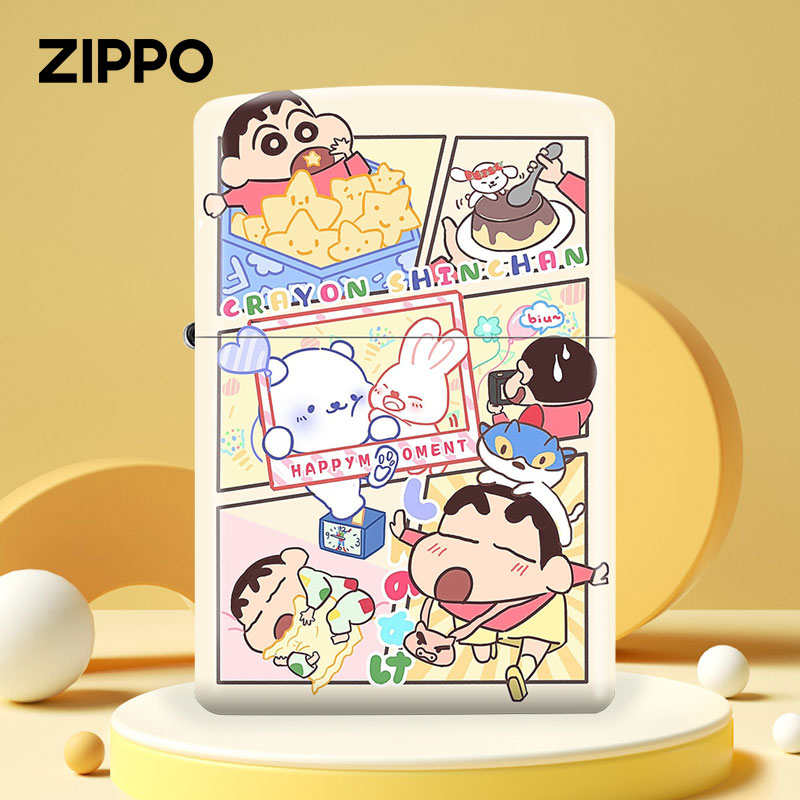 ZIPPO/之宝打火机正版可爱小新个性卡通煤油防风火机送礼男士DYJ1