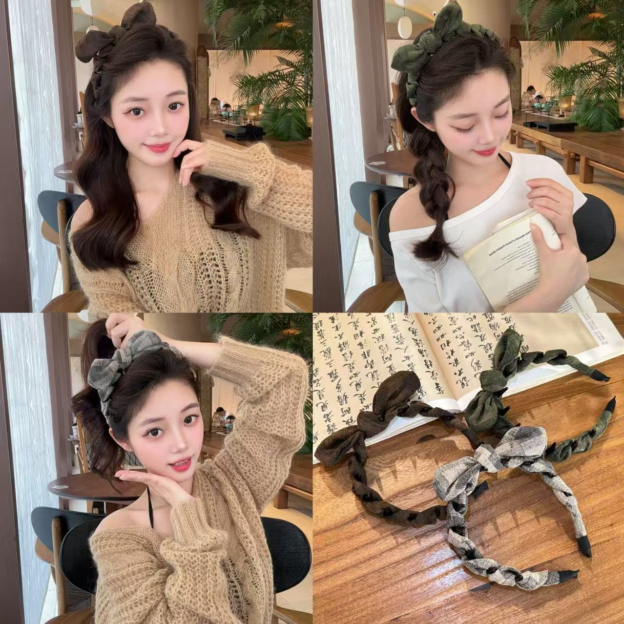 休闲风极简风小香风少女风发箍甜美气质欧美风发饰女