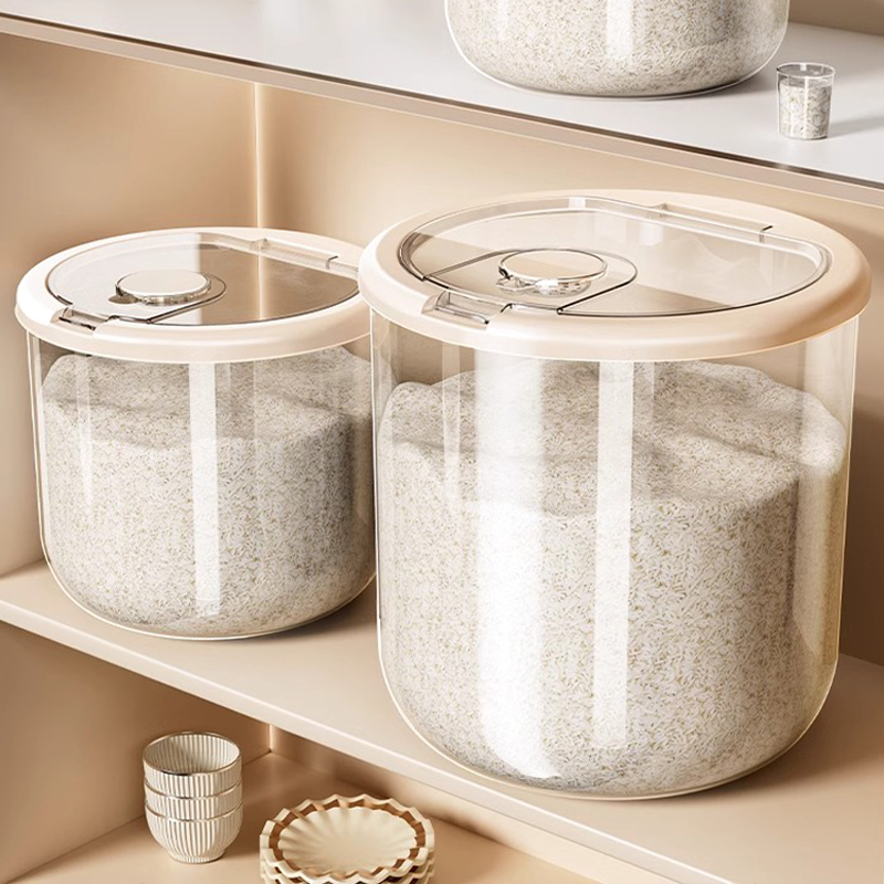 厨房米桶储米桶新款装米缸储存罐防虫防潮密封储粮桶多功能面粉罐