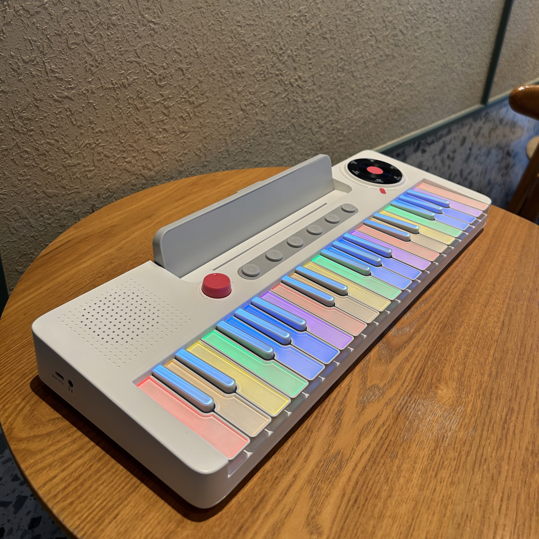 儿童钢琴彩虹电子琴37键初学小男女孩宝宝音乐玩具岁礼物