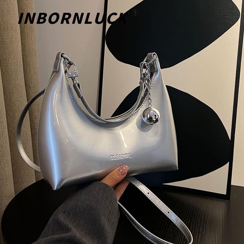 韩版小众简约饺子包女2025夏日新款时尚休闲单肩包上班通勤斜挎包