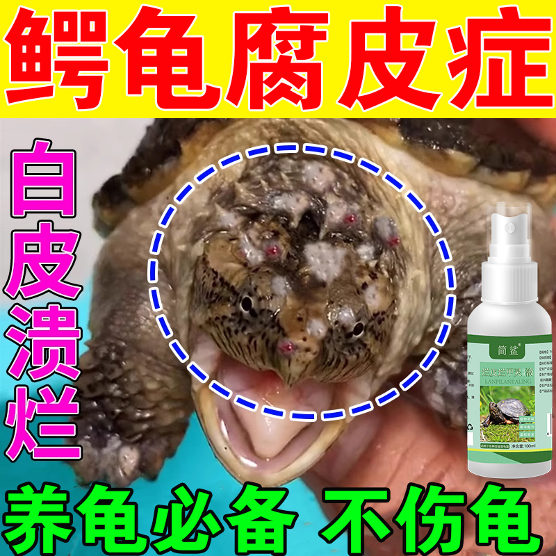 鳄龟腐皮专用水霉白斑烂软甲红肿眼巴西猪鼻乌老鳖通用万能护龟液