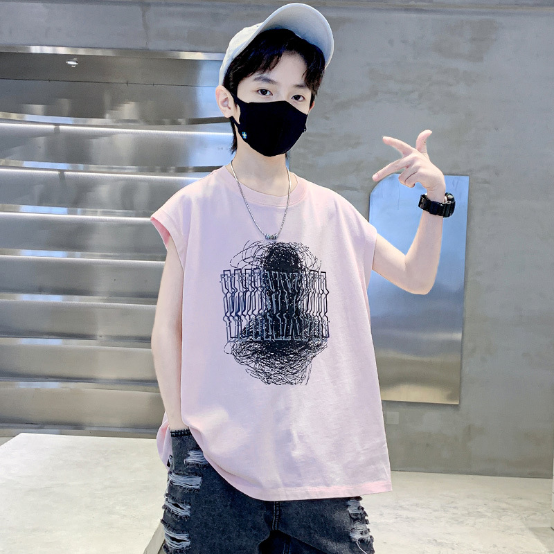 【5.2万人收藏】男童夏装背心T恤2025新款中大童夏季儿童夏款男孩