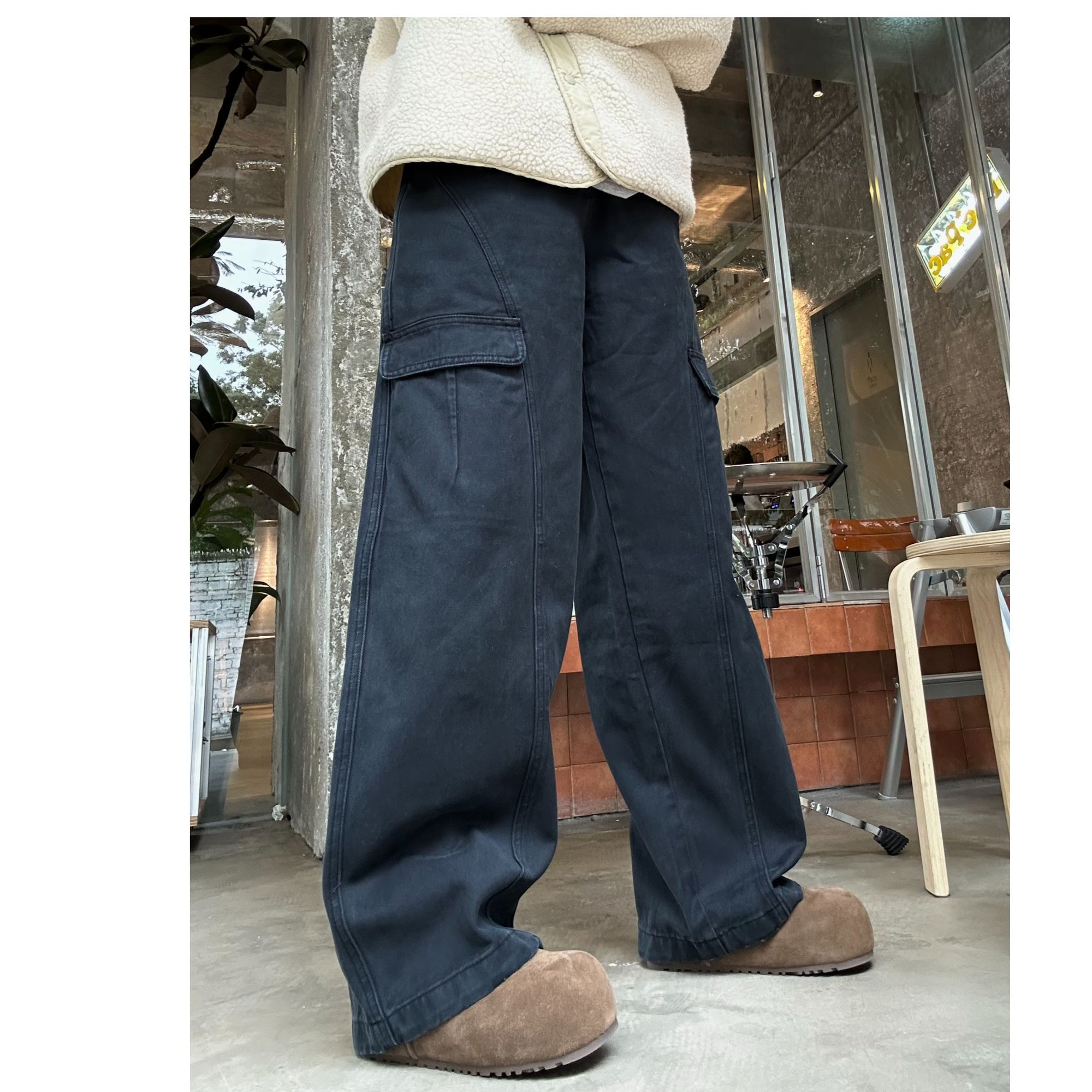 SEVENFUOO-【洗水重工】冬款牛仔裤