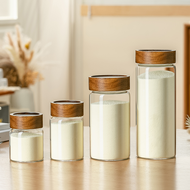 透明防潮密封罐奶粉分装瓶食品级便携外出宝宝米粉奶粉收纳储存罐