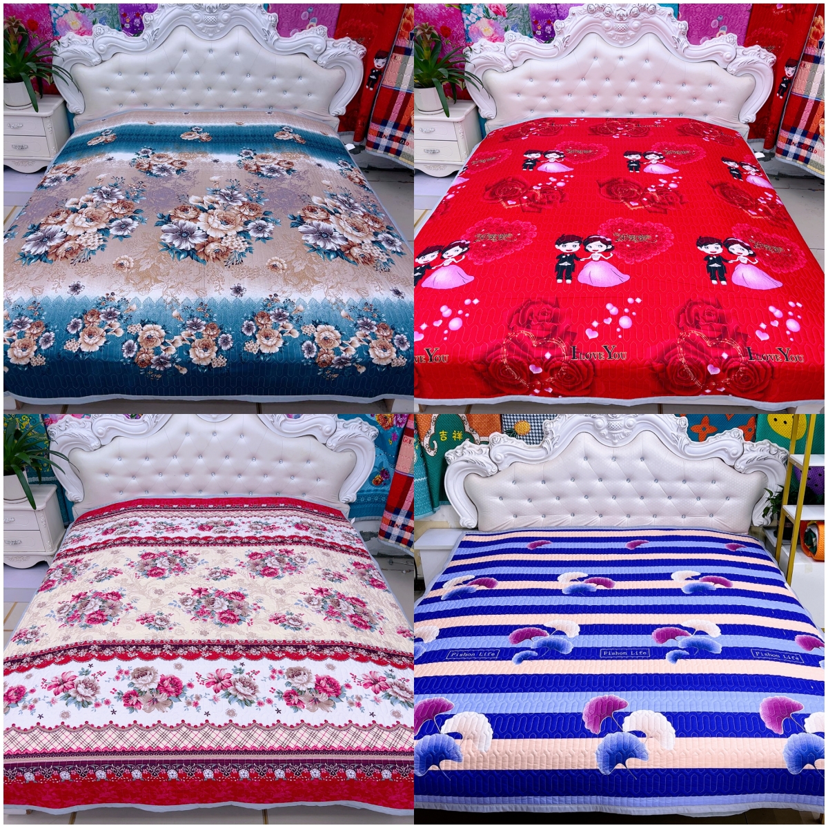 床单床盖可选多花色床盖2米X2.25米床单2.15X2.25米双人床单