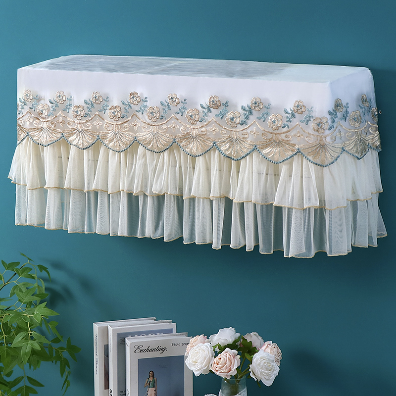 格力美的空调防尘罩挂机全包开机不取蕾丝布艺加厚挂式通用防直吹