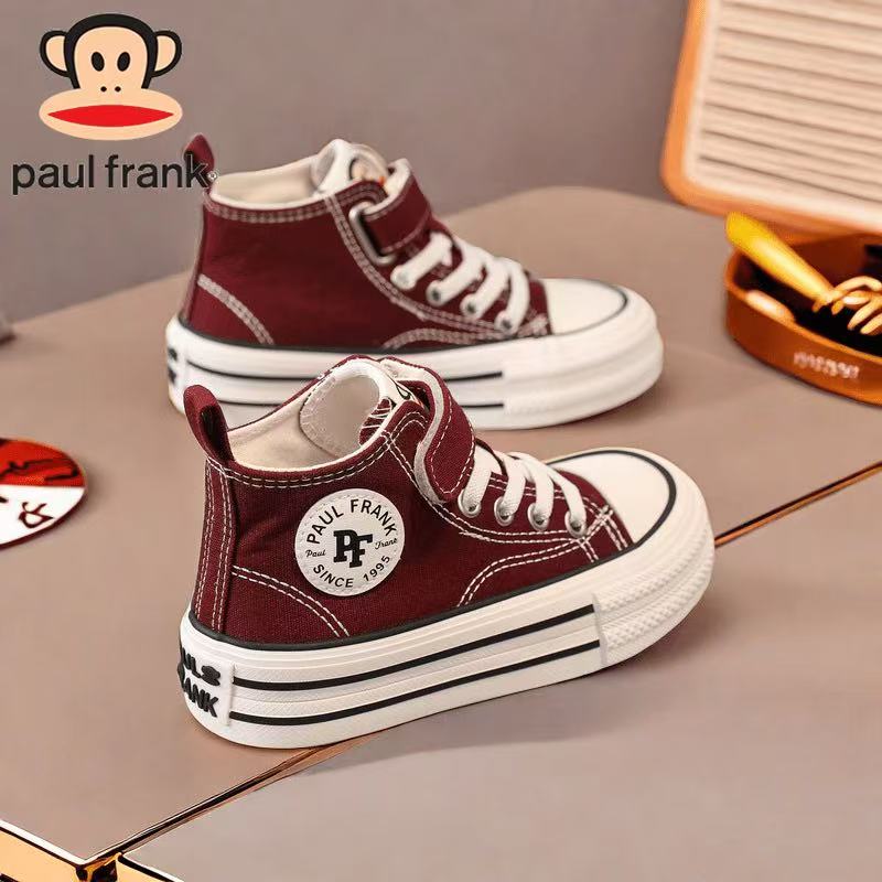 大嘴猴女童帆布鞋6-12岁潮款高级感2025春秋季儿童百搭透气休闲鞋