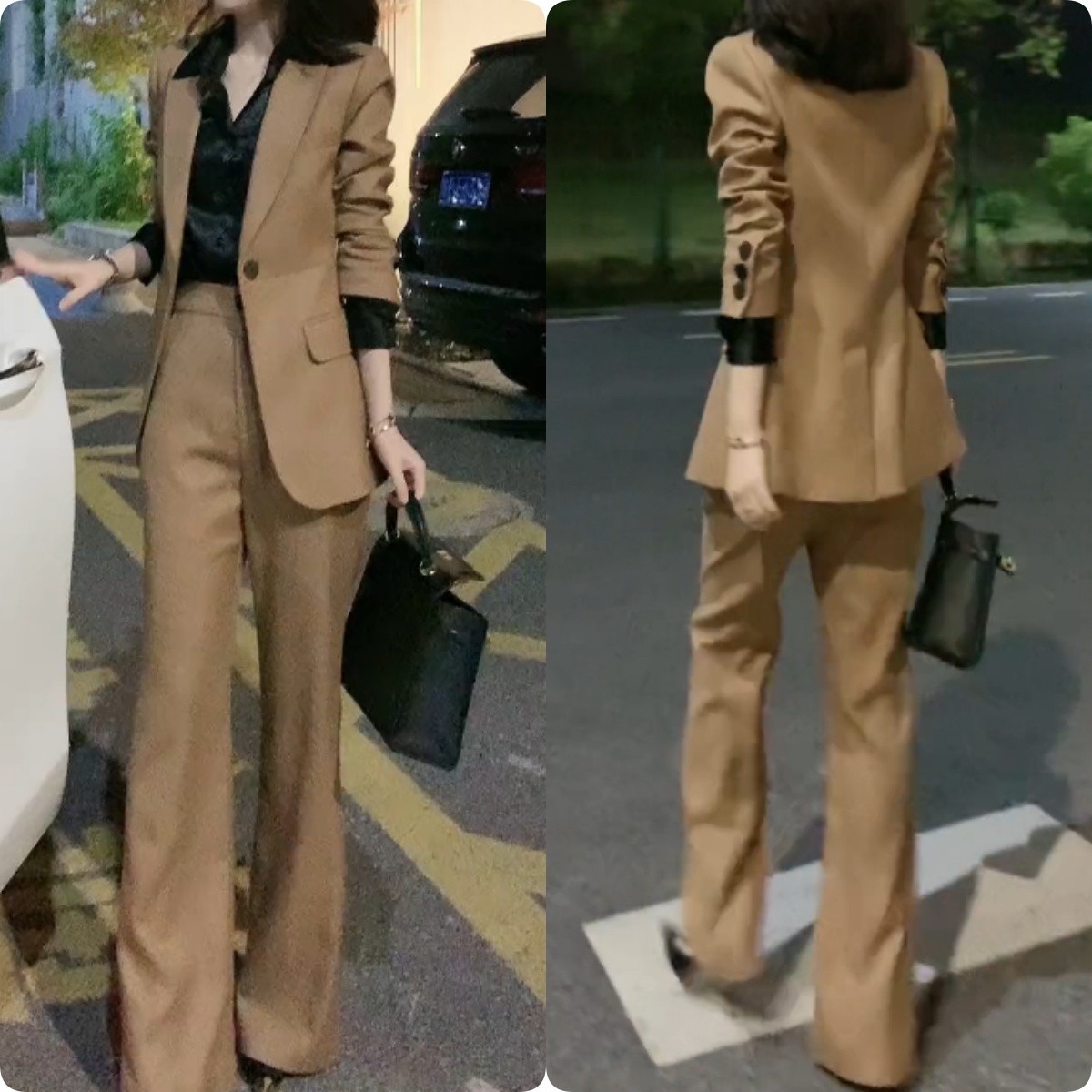 2025夏季新款时尚修身显瘦款女气质网红洋气两件套百搭款G6347