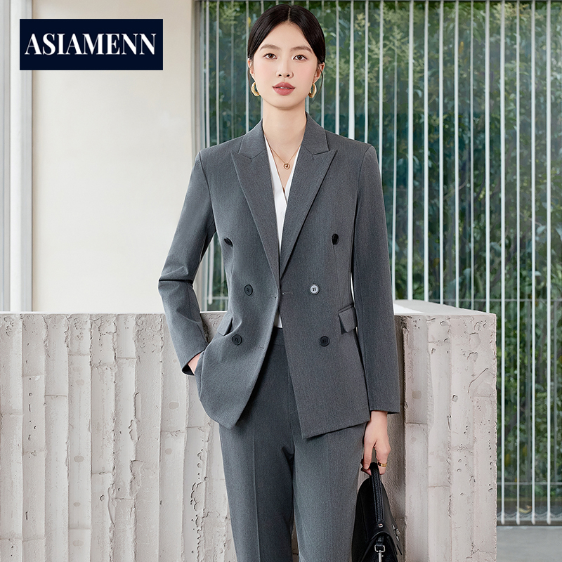 女总裁秋季职业装女性套装时尚高端气质职场面试正装西服外套工装