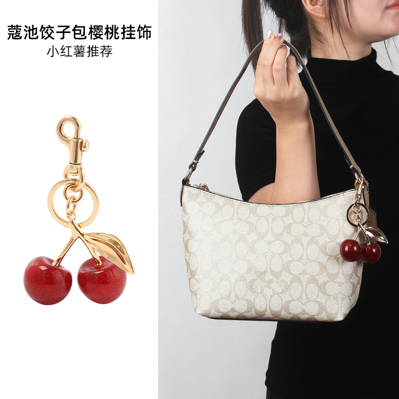 奢品名优适用coach蔻驰饺子包链条配件腋下包樱桃四叶草装饰链