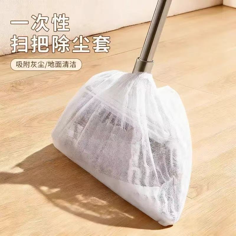 一次性扫把除尘罩无纺布除尘套地面毛发清理粘毛套懒人扫把套布