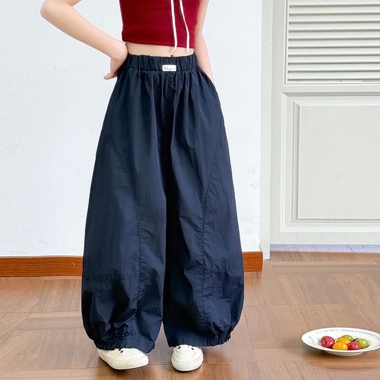 女童裤子2025新款夏季儿童灯笼裤中大童宽松休闲裤女孩运动裤长裤