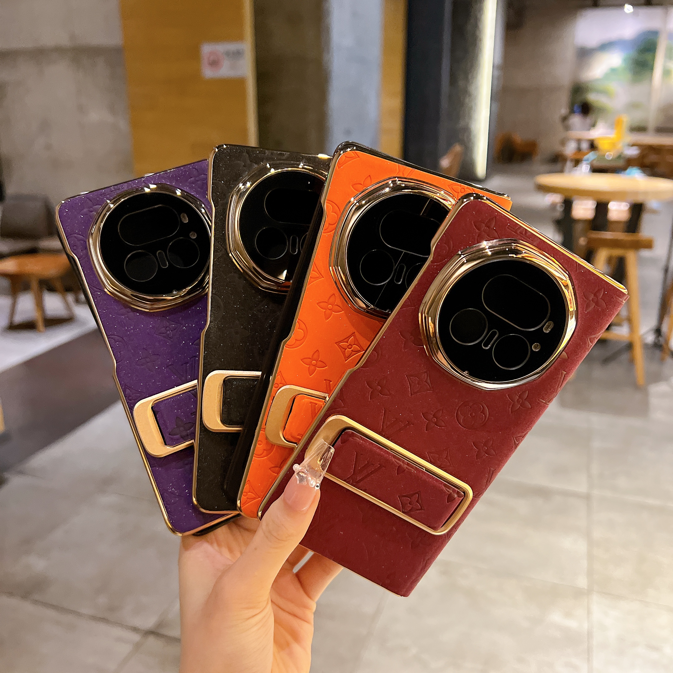 适用荣耀magicv5折叠屏手机壳新款腕带支架镜头全包防摔保护套壳