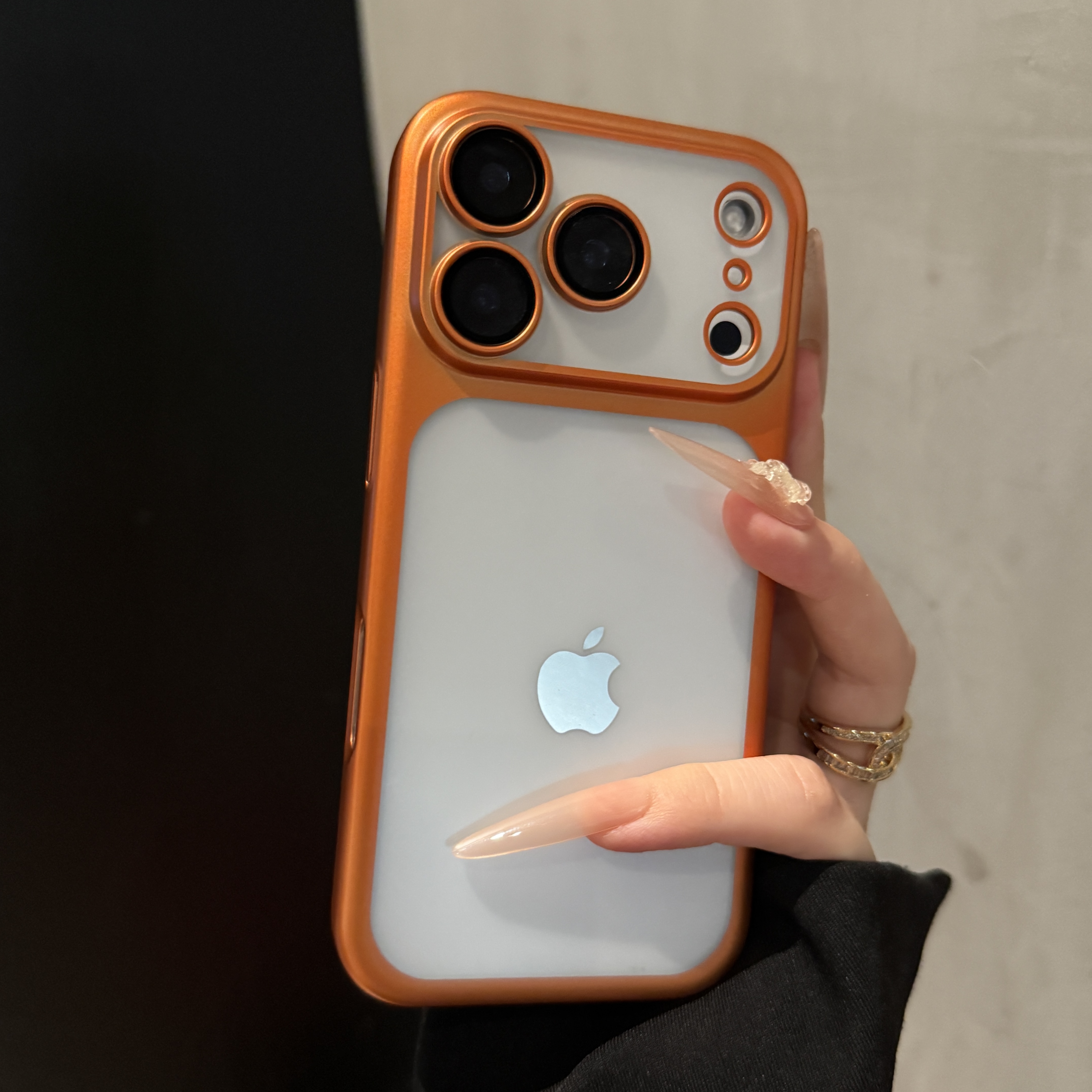 适用苹果17promax手机壳半透明17pro电镀全包镜头膜iPhone17超薄