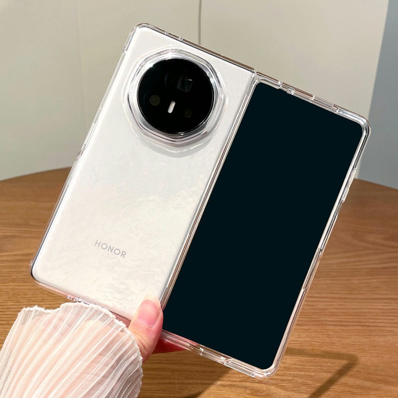 适用荣耀magicv5手机壳新款magicV3超薄透明折叠屏保护套高级简约