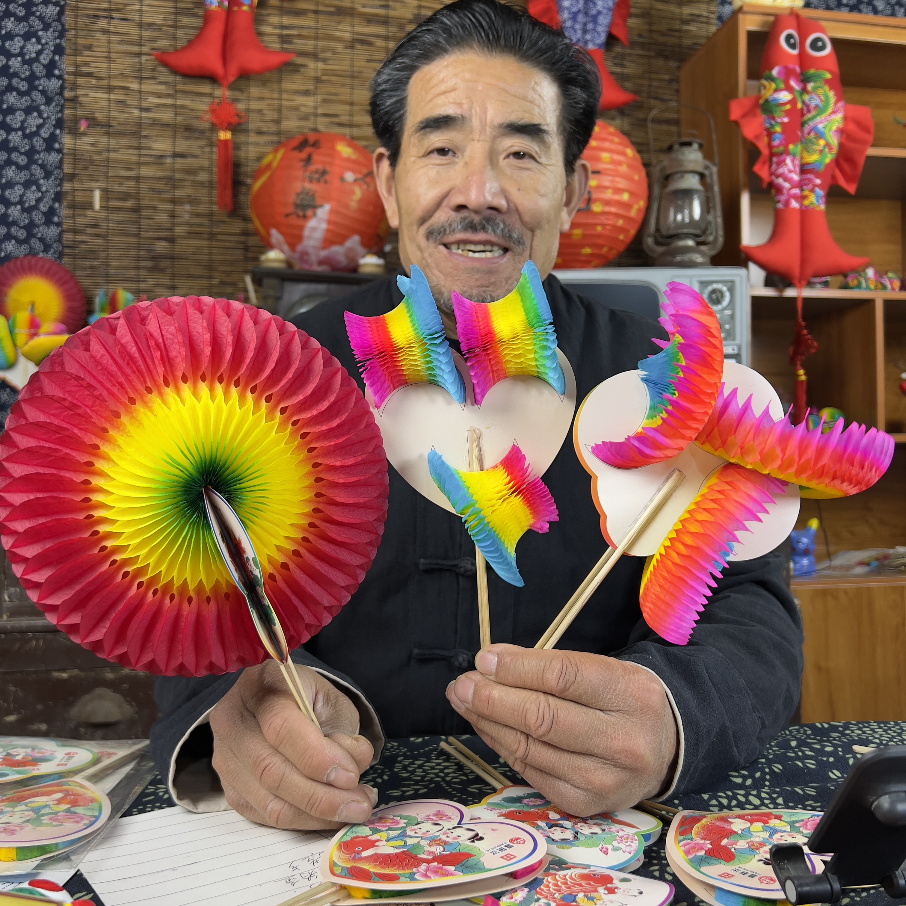 翻花小时候的玩具益智玩具折纸翻花新年礼物