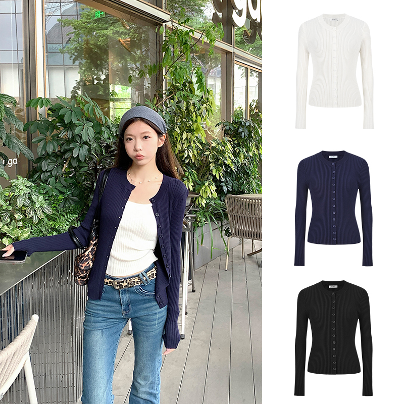 Moses Queen/魔西女王新款韩系chic别致穿搭针织开衫外套吊带上衣