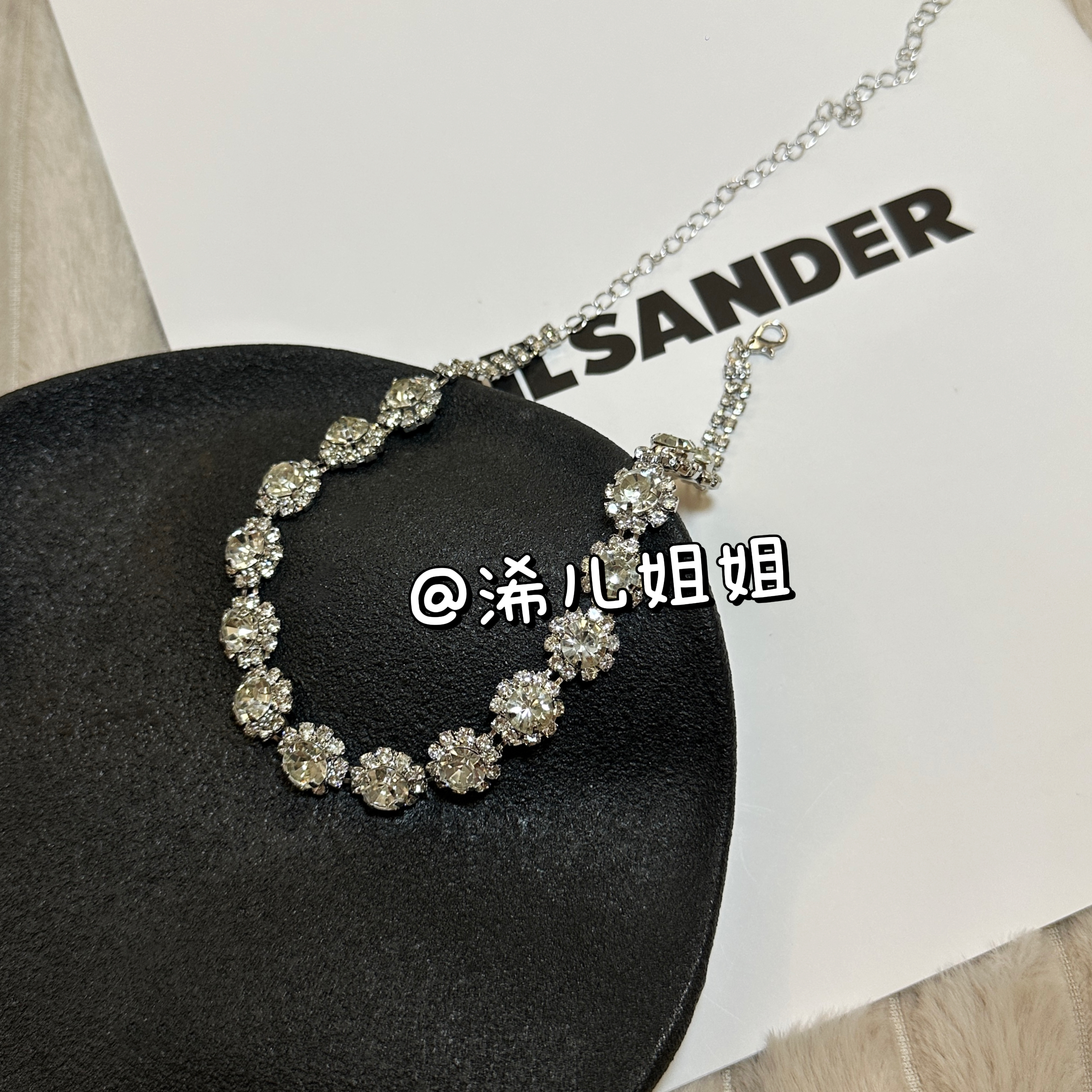 铜合金锆石项链 【浠儿家】爆闪小众设计感轻奢高级锆石锁骨链