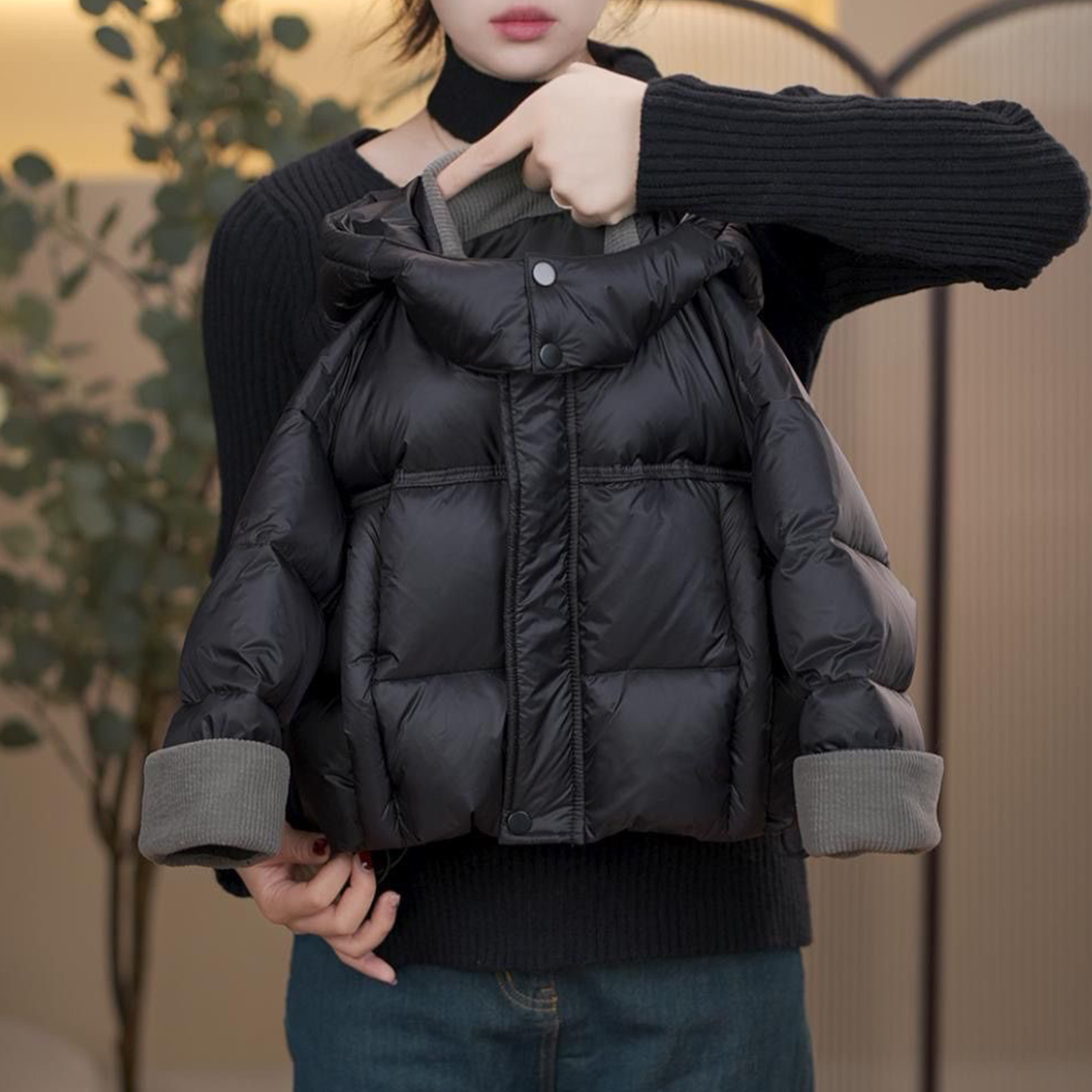 男童冬季棉服儿童洋气时髦加厚保暖冬装棉衣大