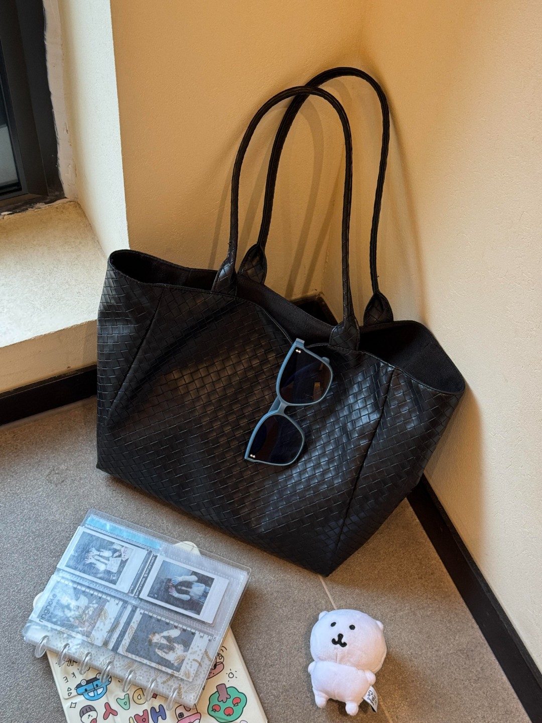 高级感编织托特包2025新款韩系大容量单肩通勤手提包腋下包购物袋