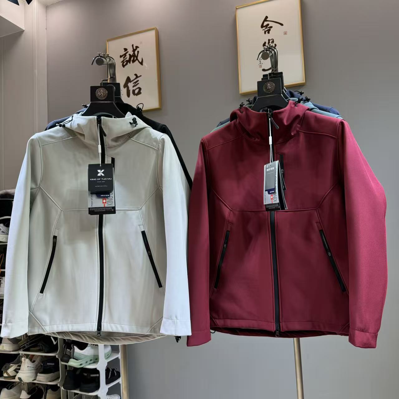 迪家平替 户外机能立体裁剪秋季防风防水连帽休闲冲锋衣外套2617