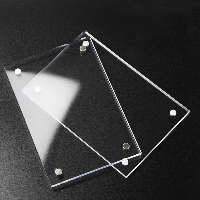 6*9cm磁吸亚克力相框磁吸贴高透明亚克力板展示墙贴框裱磁性广告2