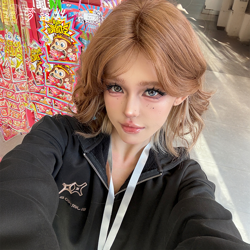 梦露丝【雨琦短短】假发女自然全头套自然透气蓬松减龄女短发