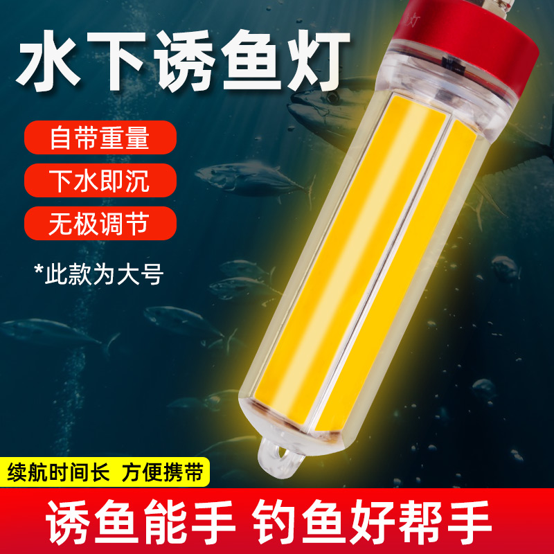 钓哈哈冰钓水下诱鱼灯夜钓海钓强光捕鱼灯大功率聚鱼灯夜钓集鱼灯