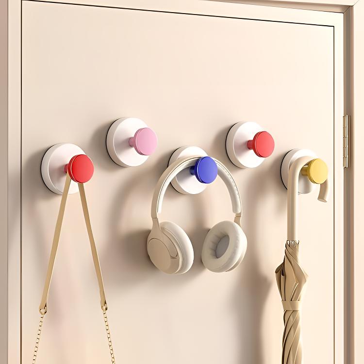 反复拆装不伤墙面吸盘玄关挂钩强力承重免打孔多巴胺吸盘挂钩