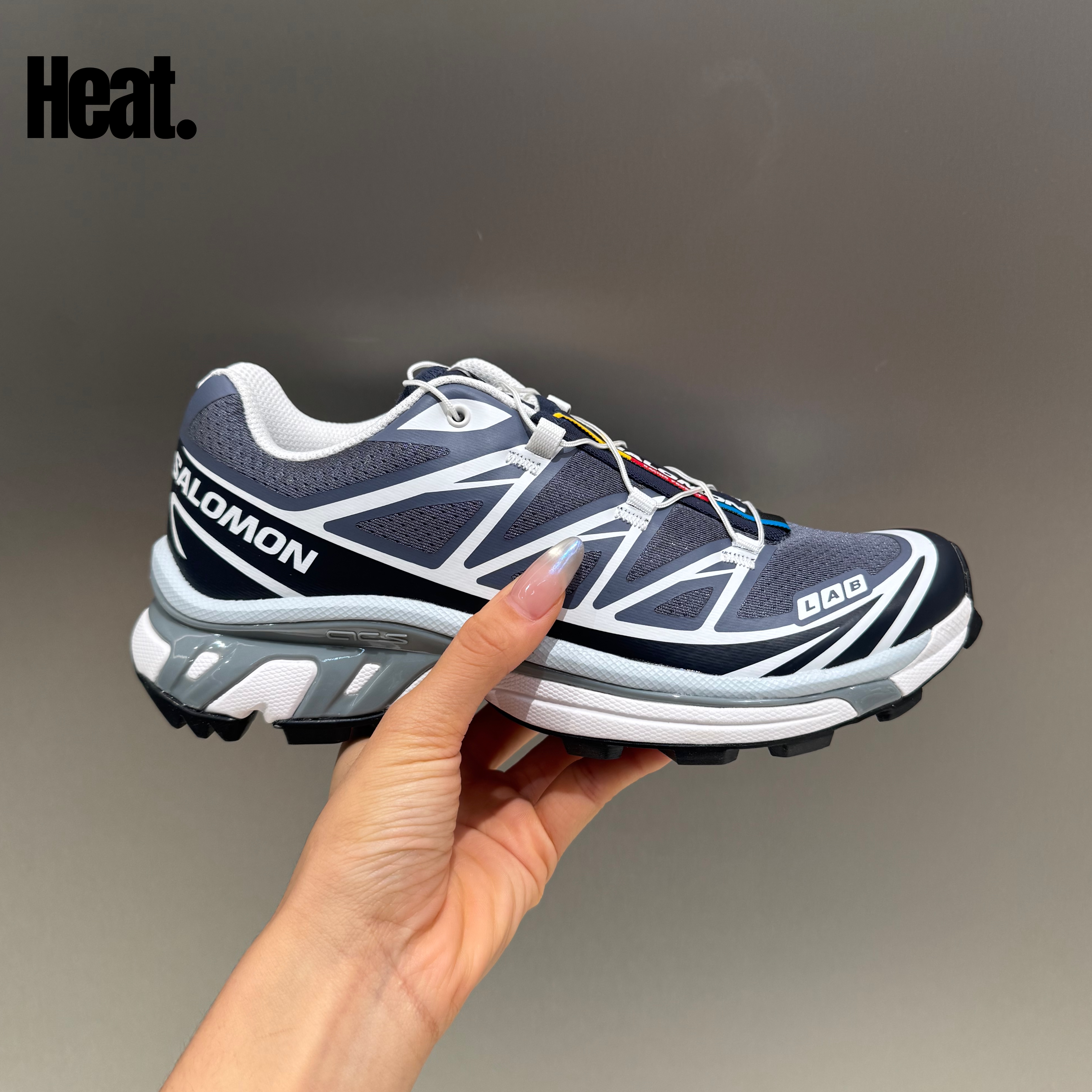 SALOMON/萨洛蒙XT-6 舒适百搭耐磨低帮户外潮流跑步鞋 元祖灰